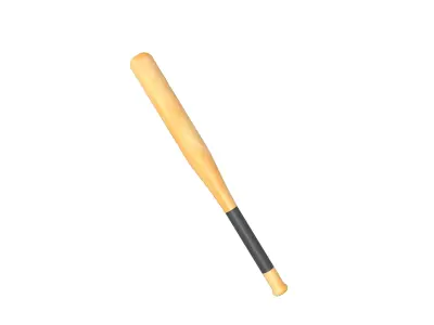 Baseball Bat v1 002 Low-poly 3D model