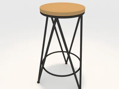 Bar Stool 3 3D model purchase