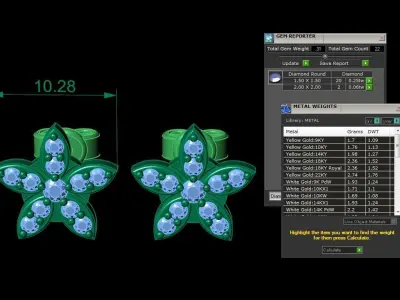 Jewelry Earring 3D print model