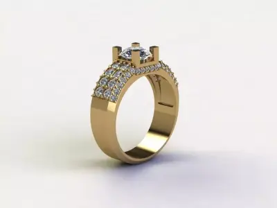 Man Ring model in Asia cad file R30 3D model