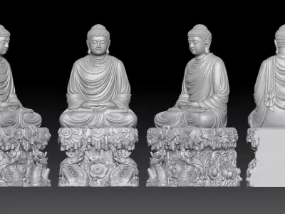 Shakyamuni Buddha 3D print model