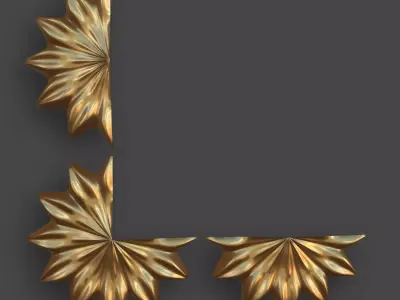 Architectural Ornaments - 5 Corners Pack 4 3D model