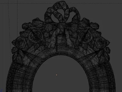 Frame mirror 3D model 07 3D print model