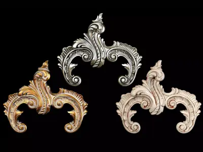 Classic carved 118 3D model