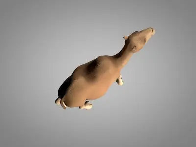 Camel Low-poly 3D model 5