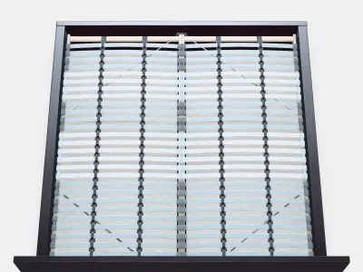 MALM Bed frame high 84 Low-poly 3D model