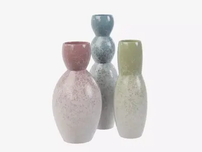 Decorative Vases 01 Low-poly 3D model
