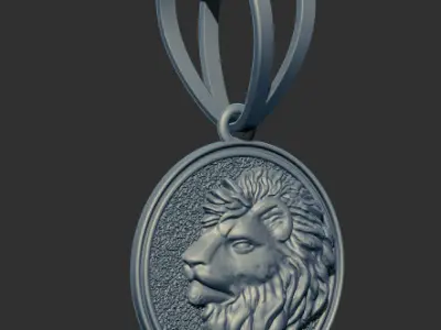 Lion Pendant 91387 3D print model