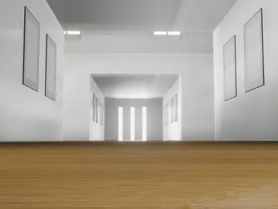ART GALLERY 2 Museum Interior 3D 3D model