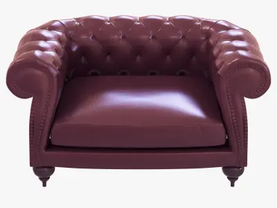 Baxter Diana Chester Armchair 3D model