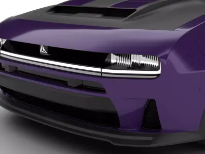 Dodge Charger SIXPACK Sema 2025 HQ 3d model 3D model