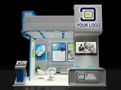 Booth Exhibition Stand a314b 3D model