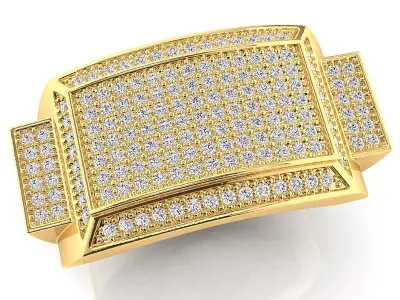 Big fancy mans ring 3D print model