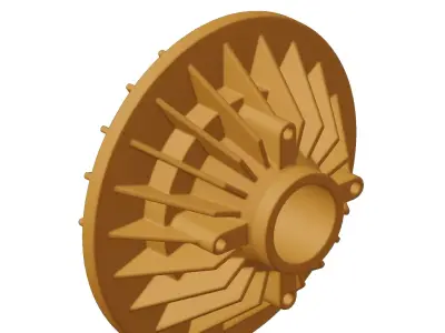 Plastic Engine Cooling Fan Clutch 3D model