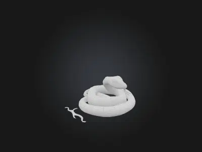 Snake Low-poly 3D model purchase