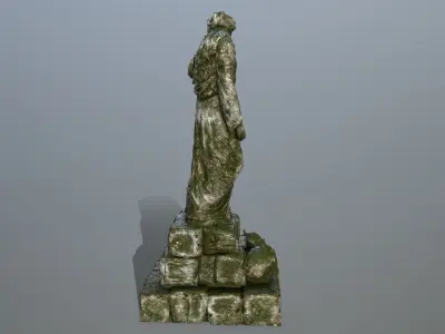 statue 5 Low-poly 3D model
