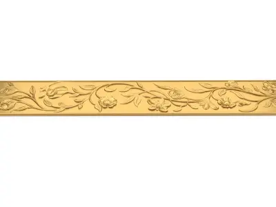 Classic decor ornament carved 25  3D model