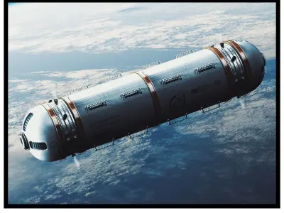 Avalanche Space Tank 3D Model 3D Model Low-poly 3D model