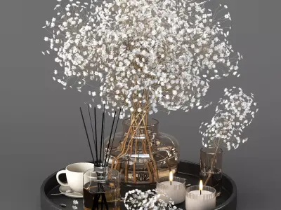 Decorative set 011 3D model