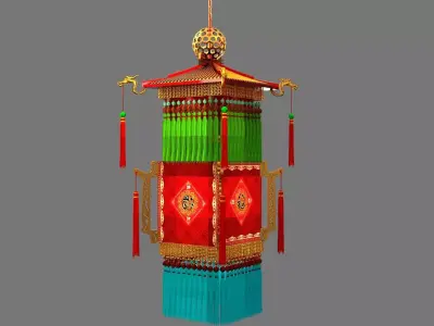 Chinese  palace lantern   3D model buy
