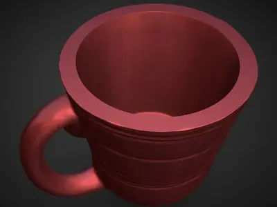 boxing glove cup 3D print model
