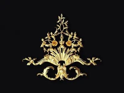 Collection 40 high quality center decors for furniture ornaments 3D model