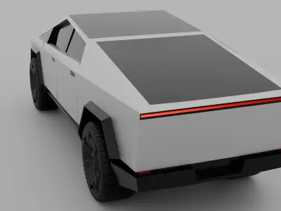 Tesla cyber truck 3D model get