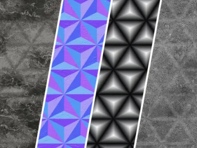 Stone Wall Materials 102- Decorative Pattern - Pbr 4k Seamless Texture
