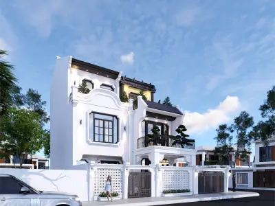 Indochinese-style house model 3D print model