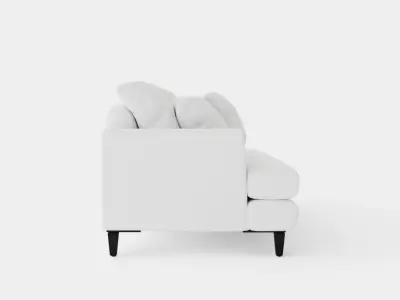 Los Angeles sofa off-white Low-poly 3D model