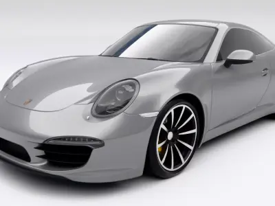 Porsche 911 Carrera 4S Low-poly 3D model
