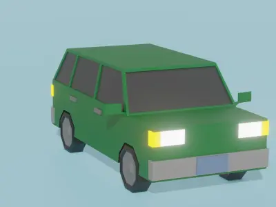 Low Poly Vehicle Pack Lite Low-poly 3D model