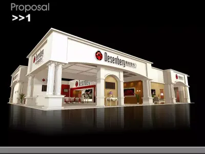 Exhibition - Area - 24X29-3DMAX2009-02 3D model