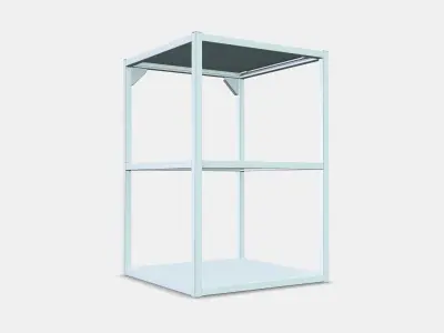 ENHET Base fr w shelves 1 3D model