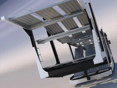 Car Transporter Lohr 300 3D model