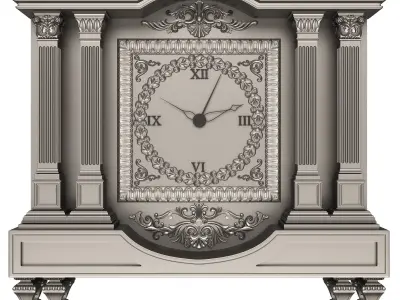 Classic Clock Collection Low-poly 3D model