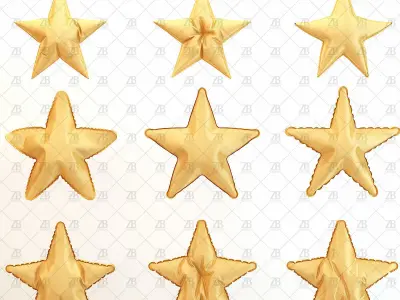 Star Balloon 3D model