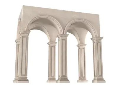 Arched Vaulted Gallery 3D model