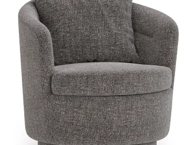 Viv Swivel Chair By westelm 3D model