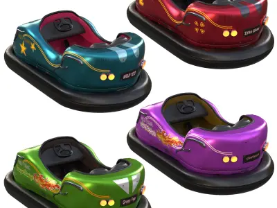 Amusement bumper car 3D model