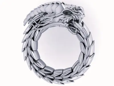 Dragon ring 3D print model