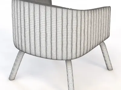 Lolita Stripe Armchair 3D model