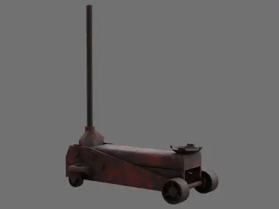 Car Jack 1B Low-poly 3D model
