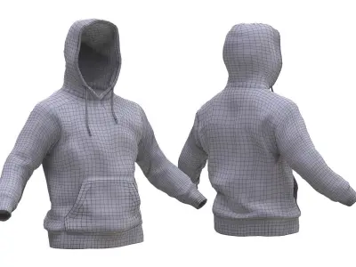 Hoodie Low-poly 3D model