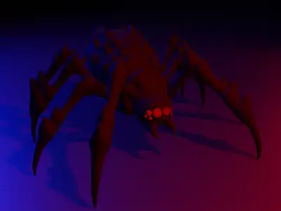 Halloween spider Free 3D print model