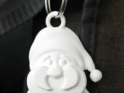 Santa Claus Keychain 3D print model