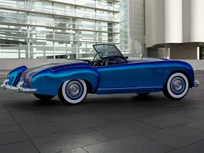 Nash-Healey Roadster 1952 3D model