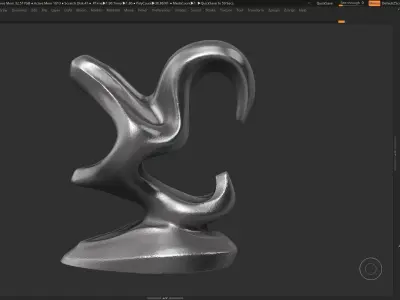 Modern Abstract Decorative sculpture 3d print model 116 3D print model