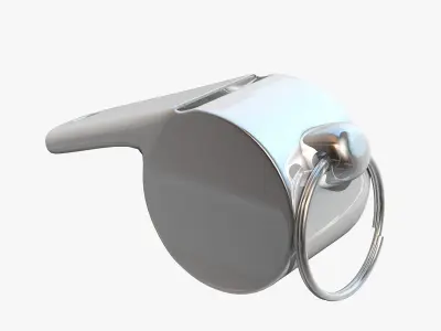 Metallic Whistle  3D model