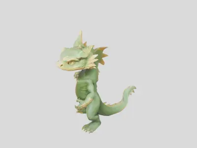 Cartoon Style Medium Poly Character Low-poly 3D model